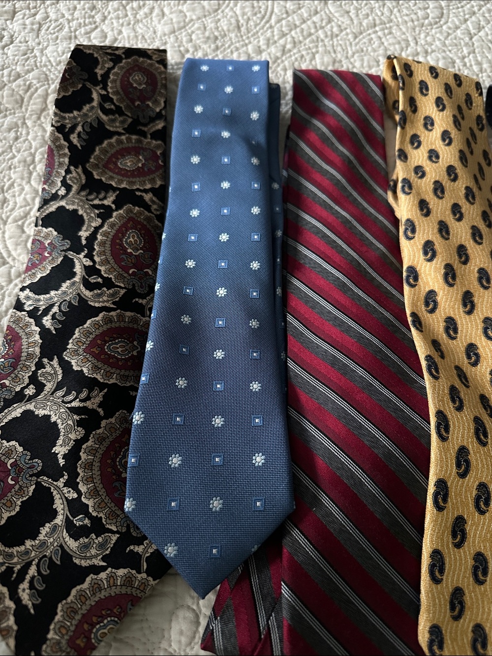 5 Mens Silk Ties Calvin Klein Joseph Abboud Mallory Church Equus Nick Graham - Picture 2 of 8